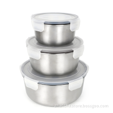 Stackable Stainless Steel Sandwich Food Storages Set